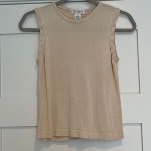 Jones New York Petite 100% Silk Sleeveless Top
